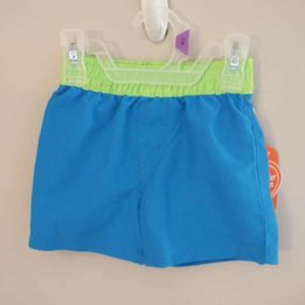 wonder nation 12 month boy blue swim trunks NEW k-233